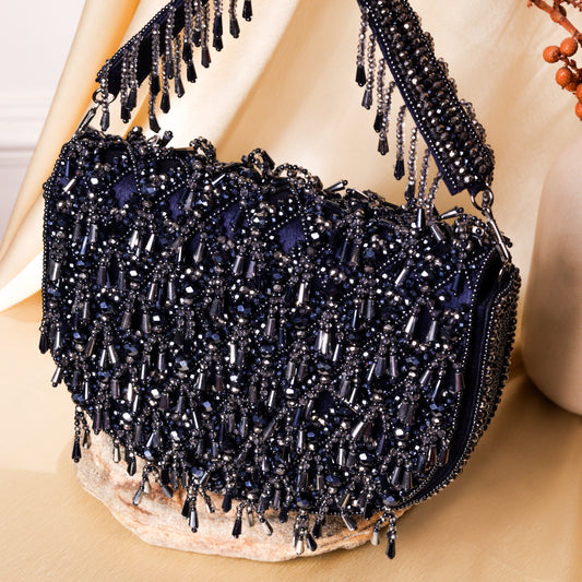 Blue zingming clutch