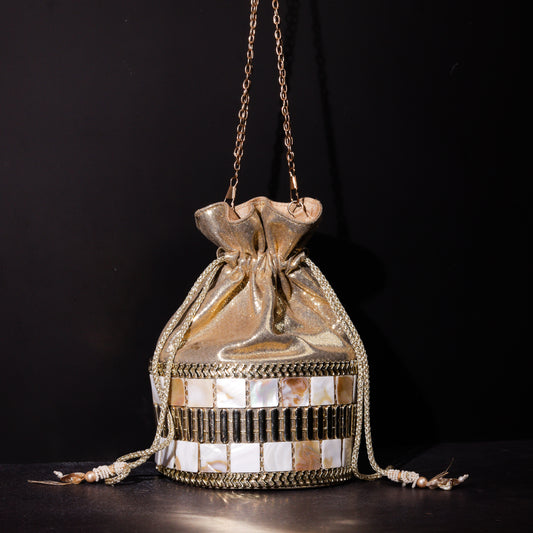 Mother of pearl potli