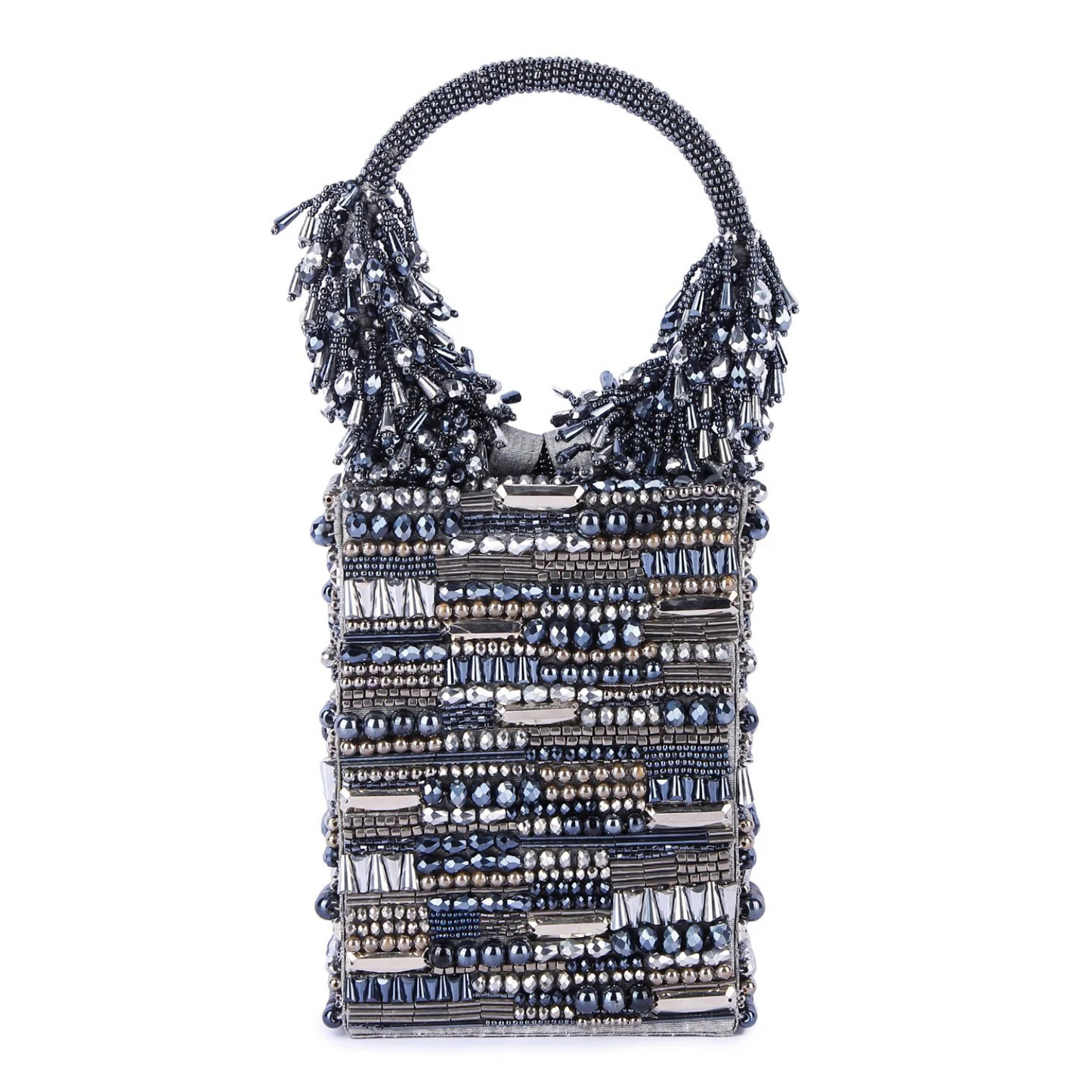 Jhumroo grey clutch