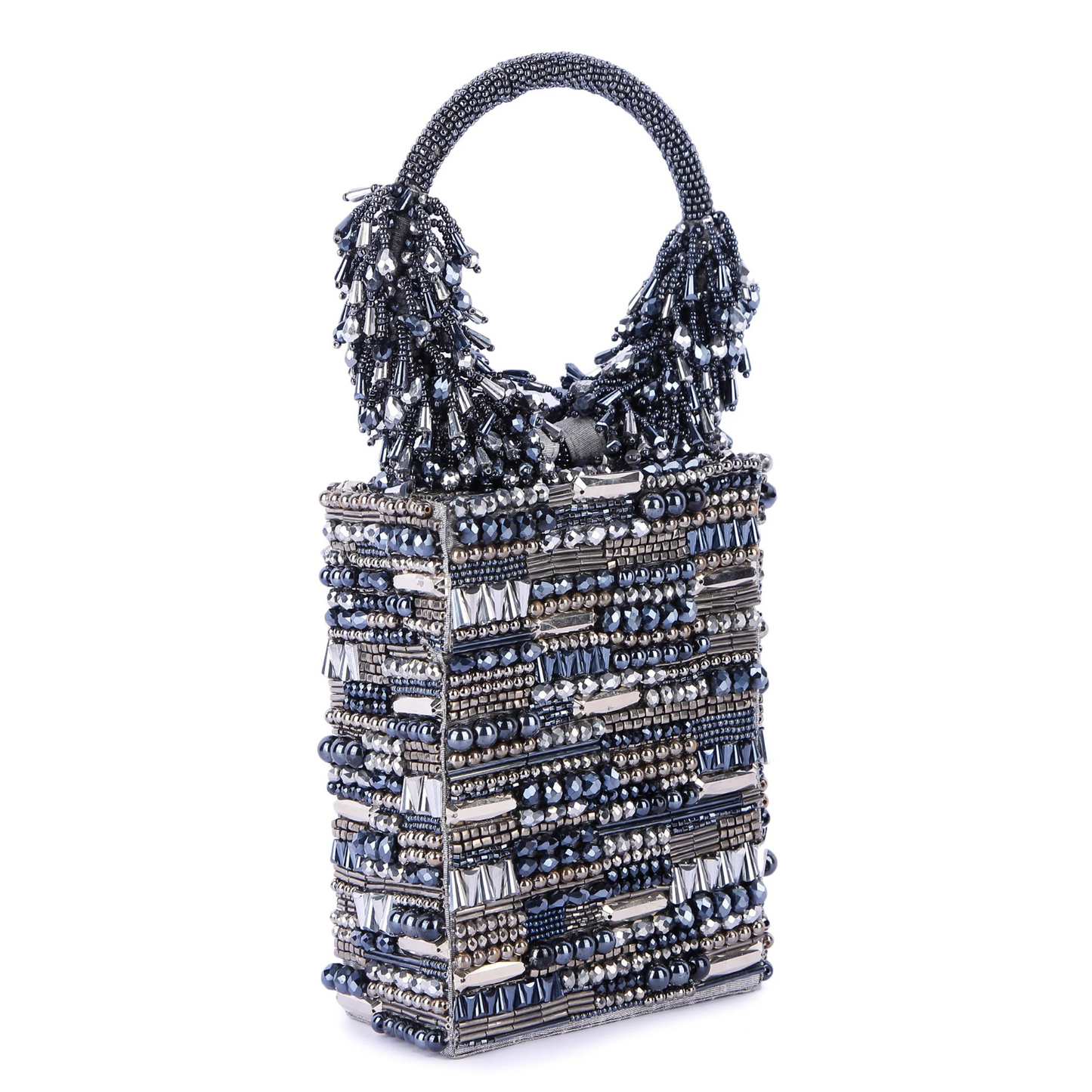 Jhumroo grey clutch