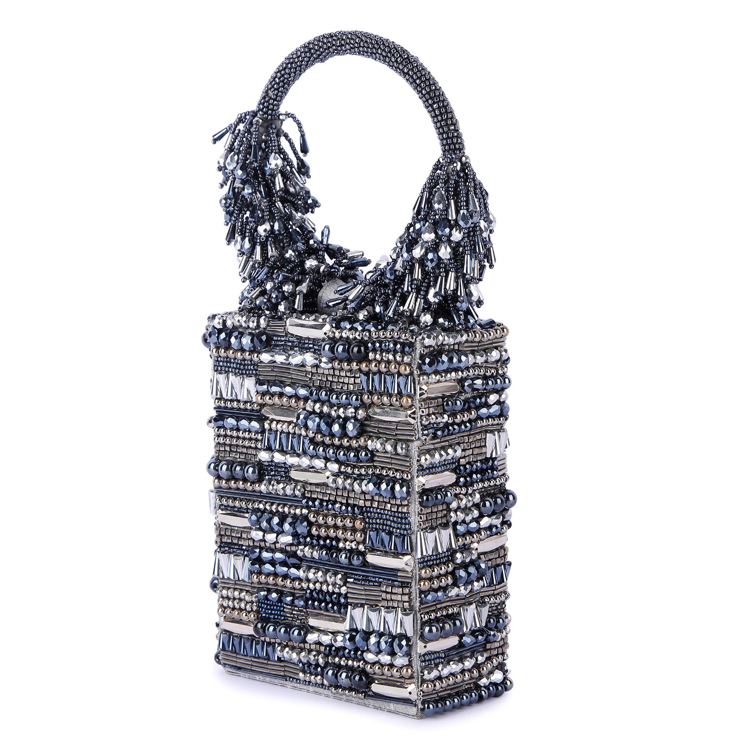 Jhumroo grey clutch