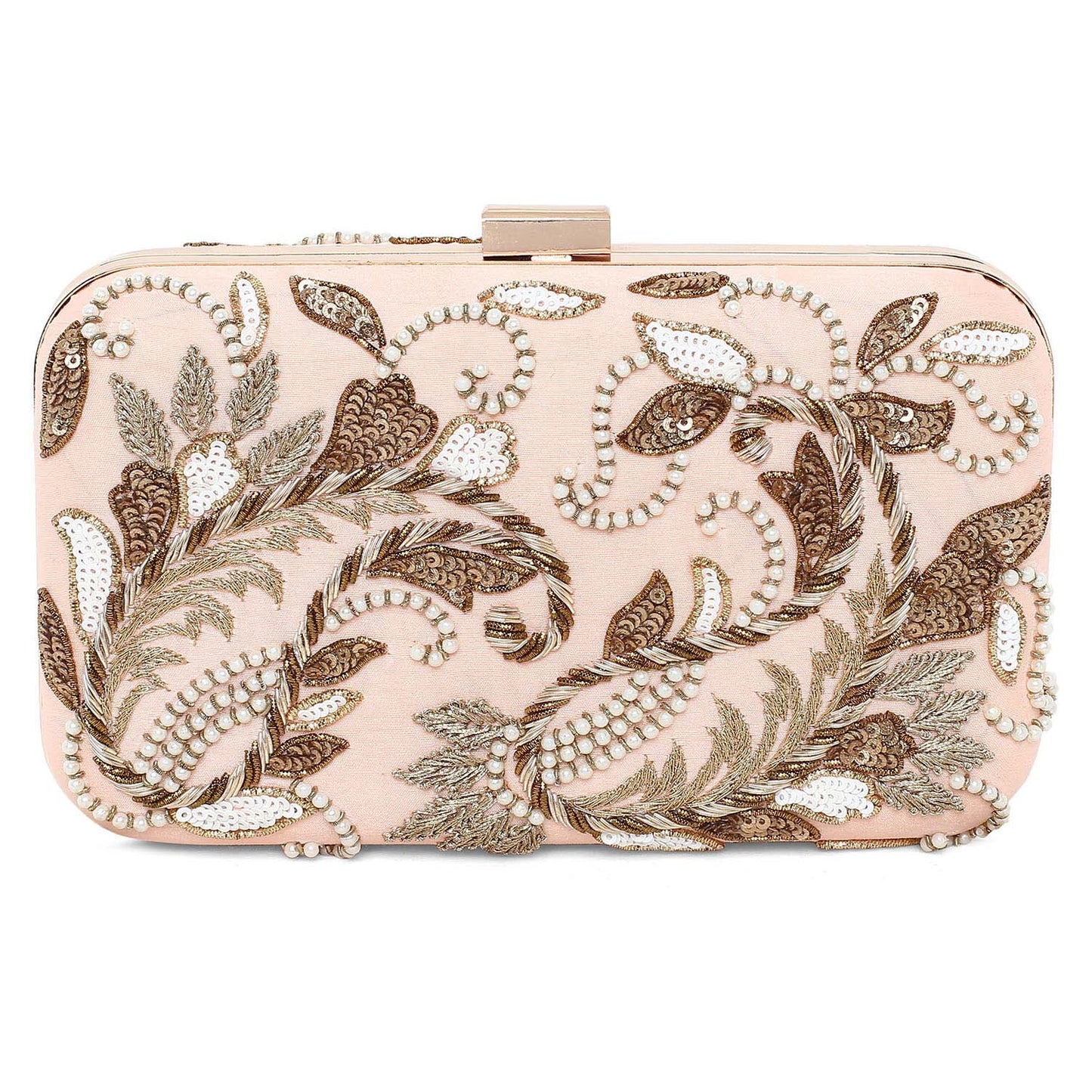 Peech double paisley clutch