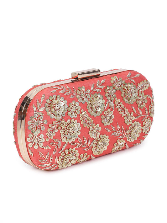 Coral garden clutch
