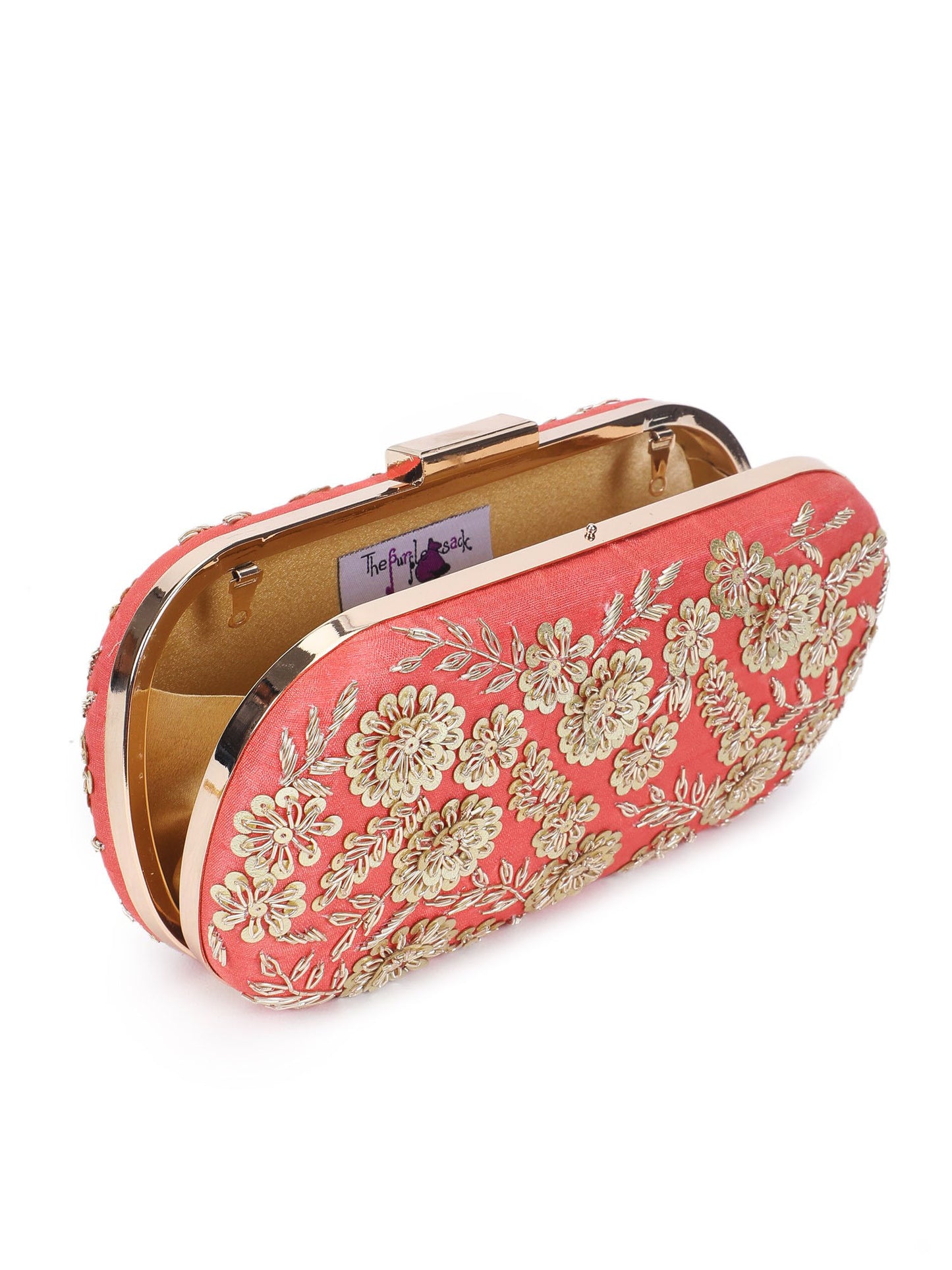 Coral garden clutch