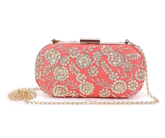 Coral garden clutch