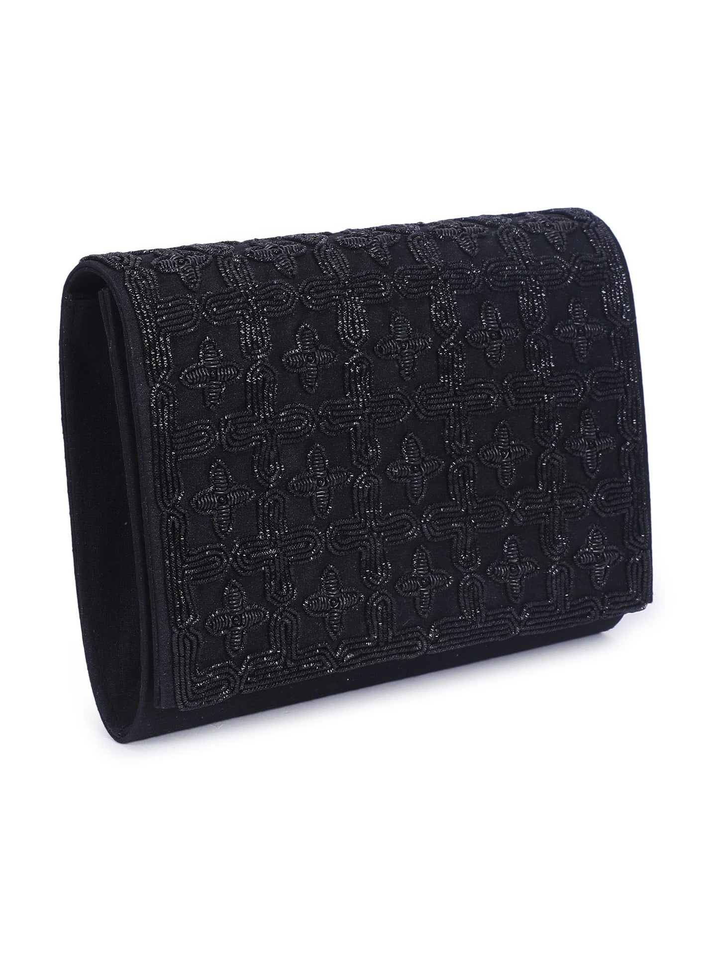Black jaal clutch