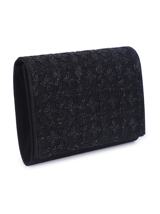 Black jaal clutch