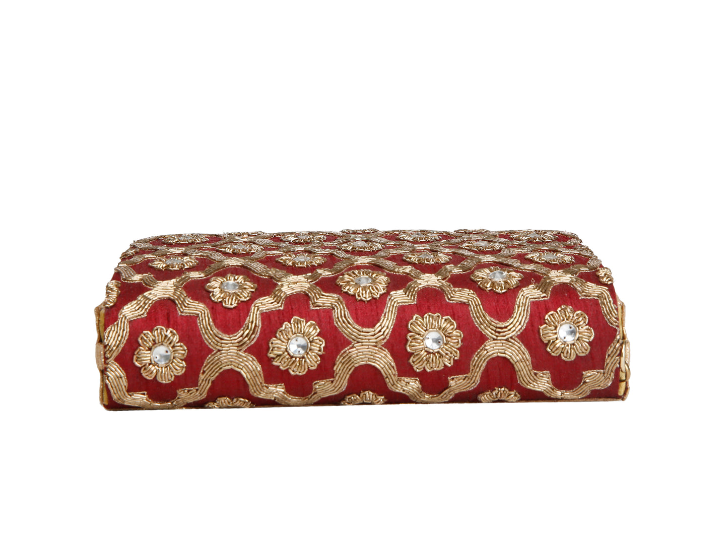 Maroon Jaal clutch