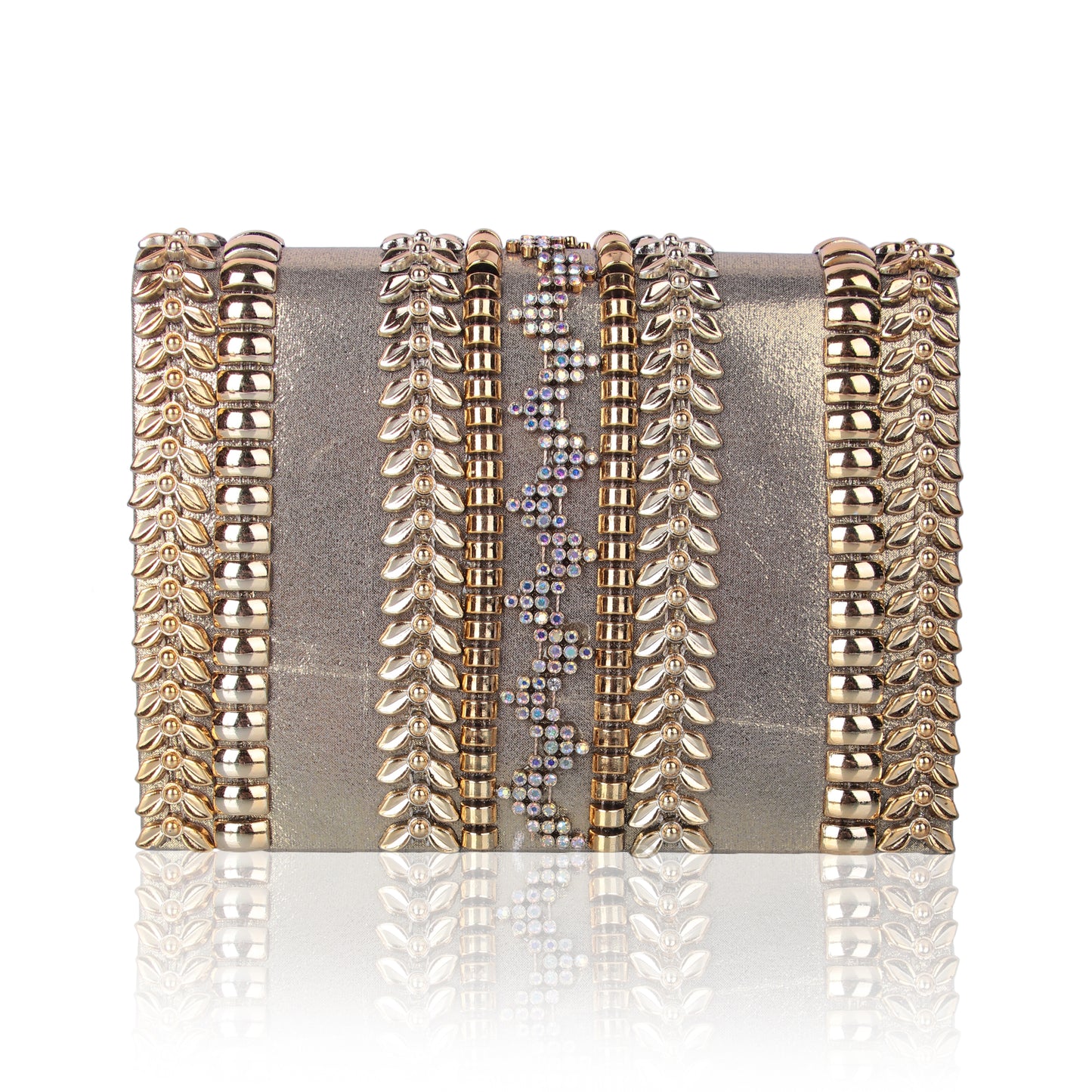 Nazma gold bling clutch