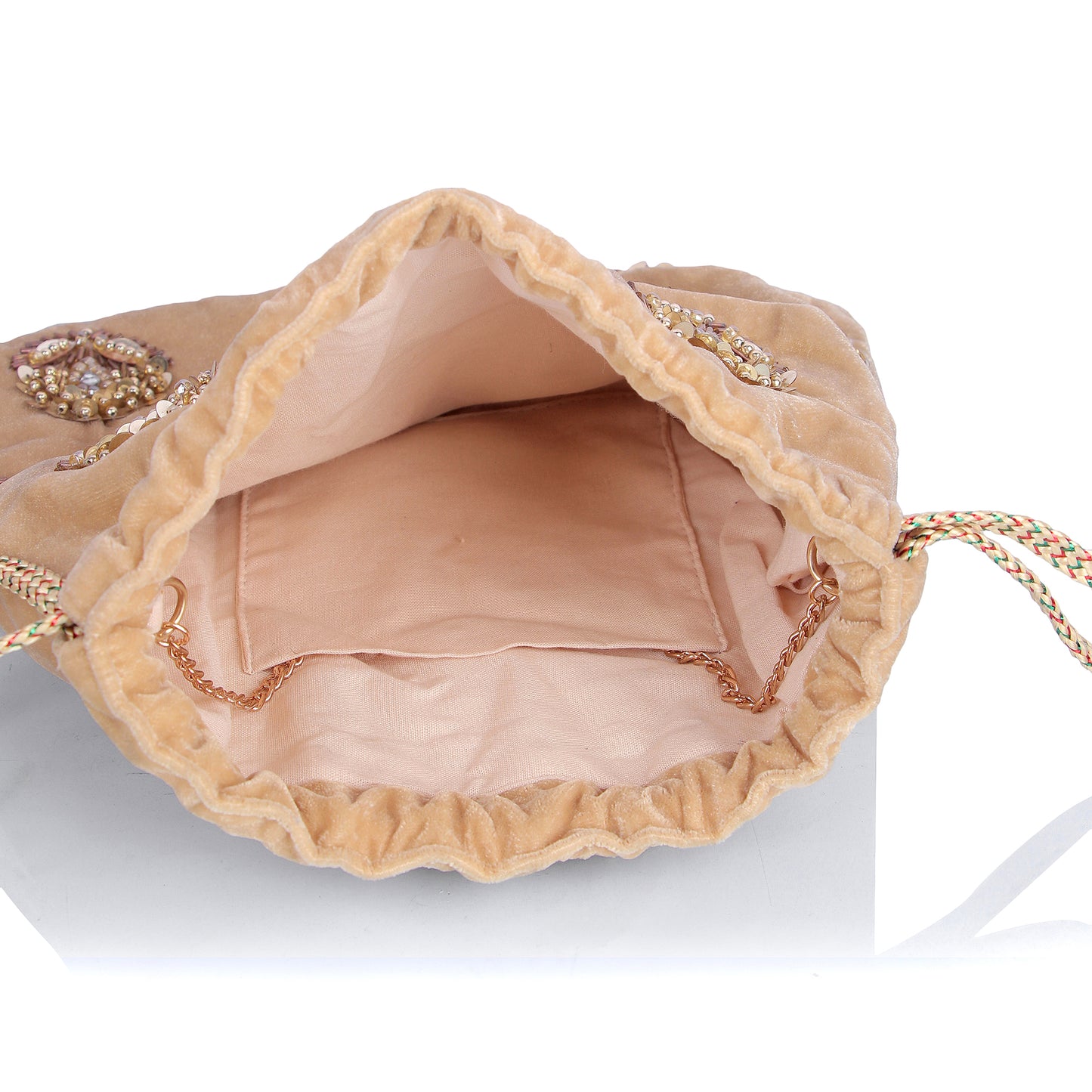 Moteef velvet gold potli