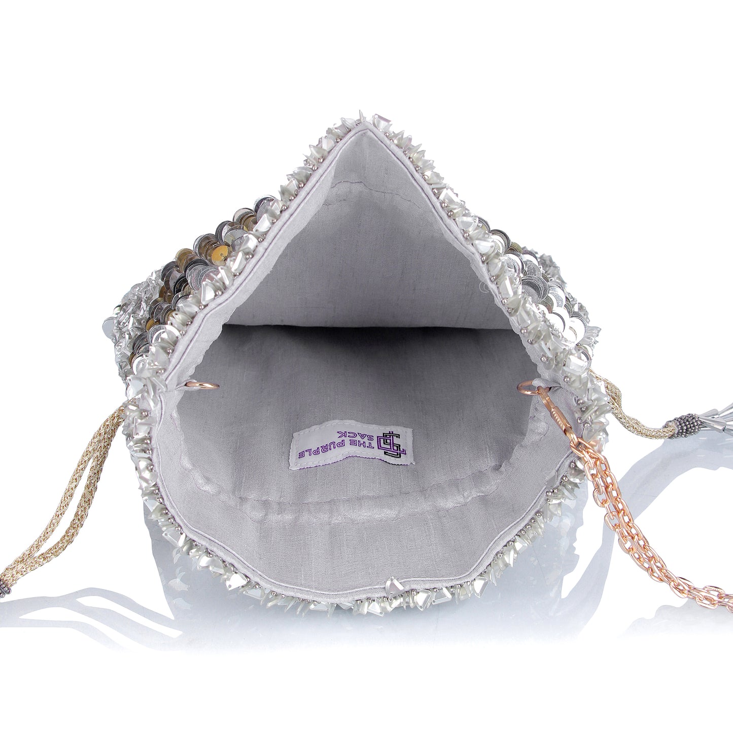 Zim Zam sequin potli bag