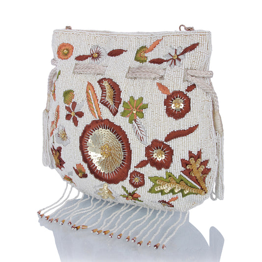 Multi pearl bead potli