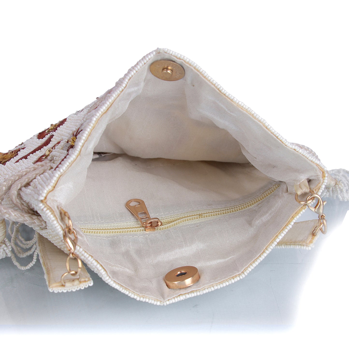 Multi pearl bead potli