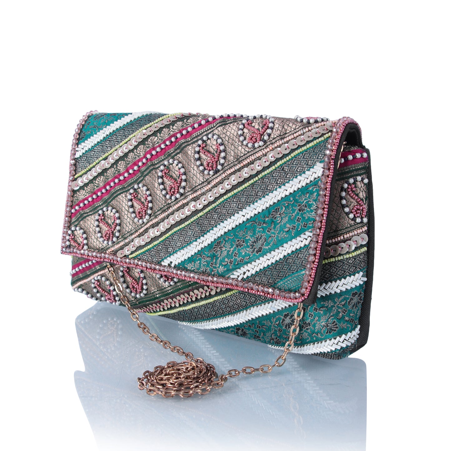 Rich kitsch boho clutch