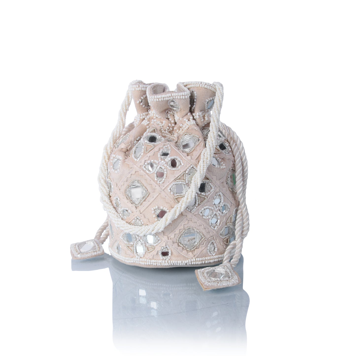 Mirrorwork mini potli bag