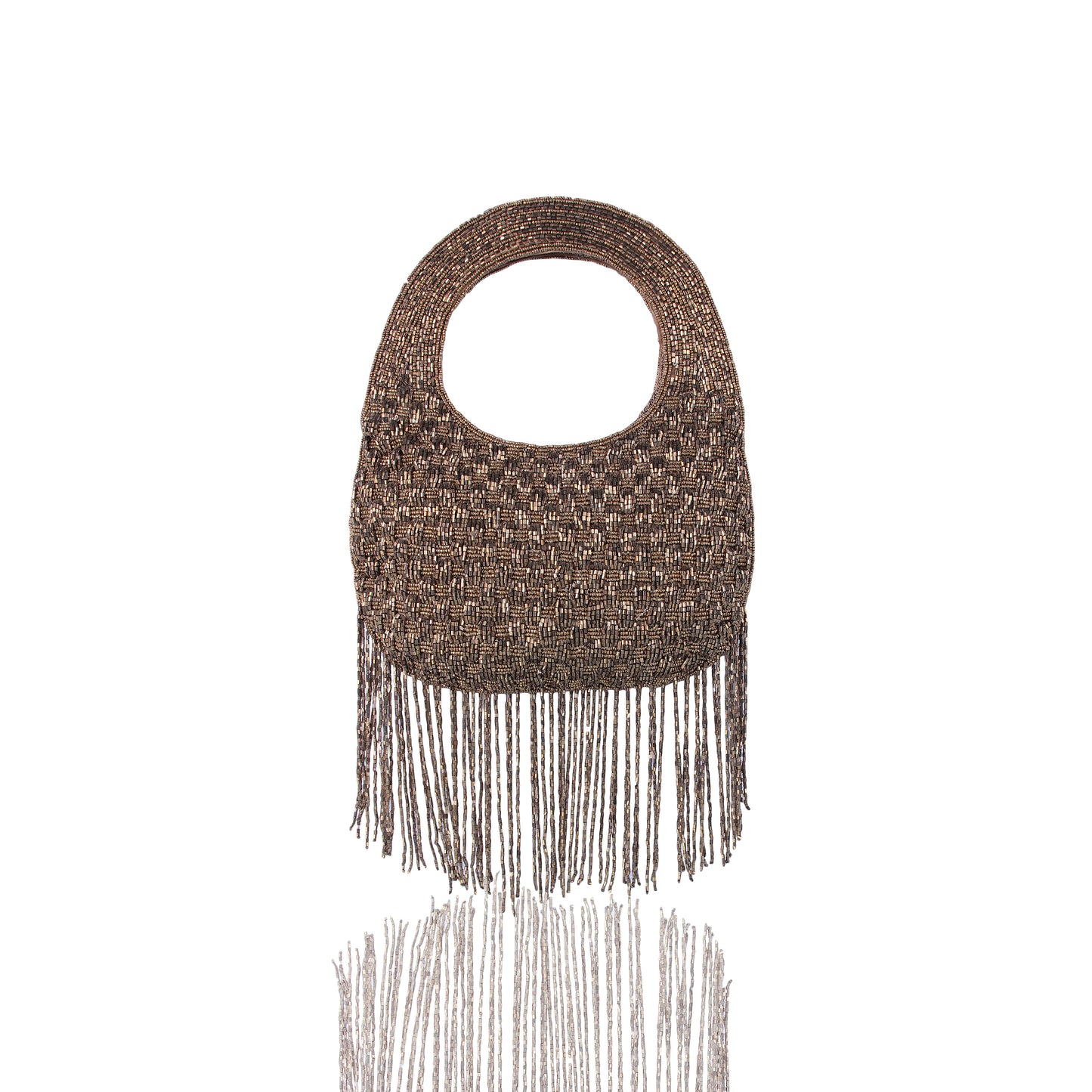 Antique gold tassle bag