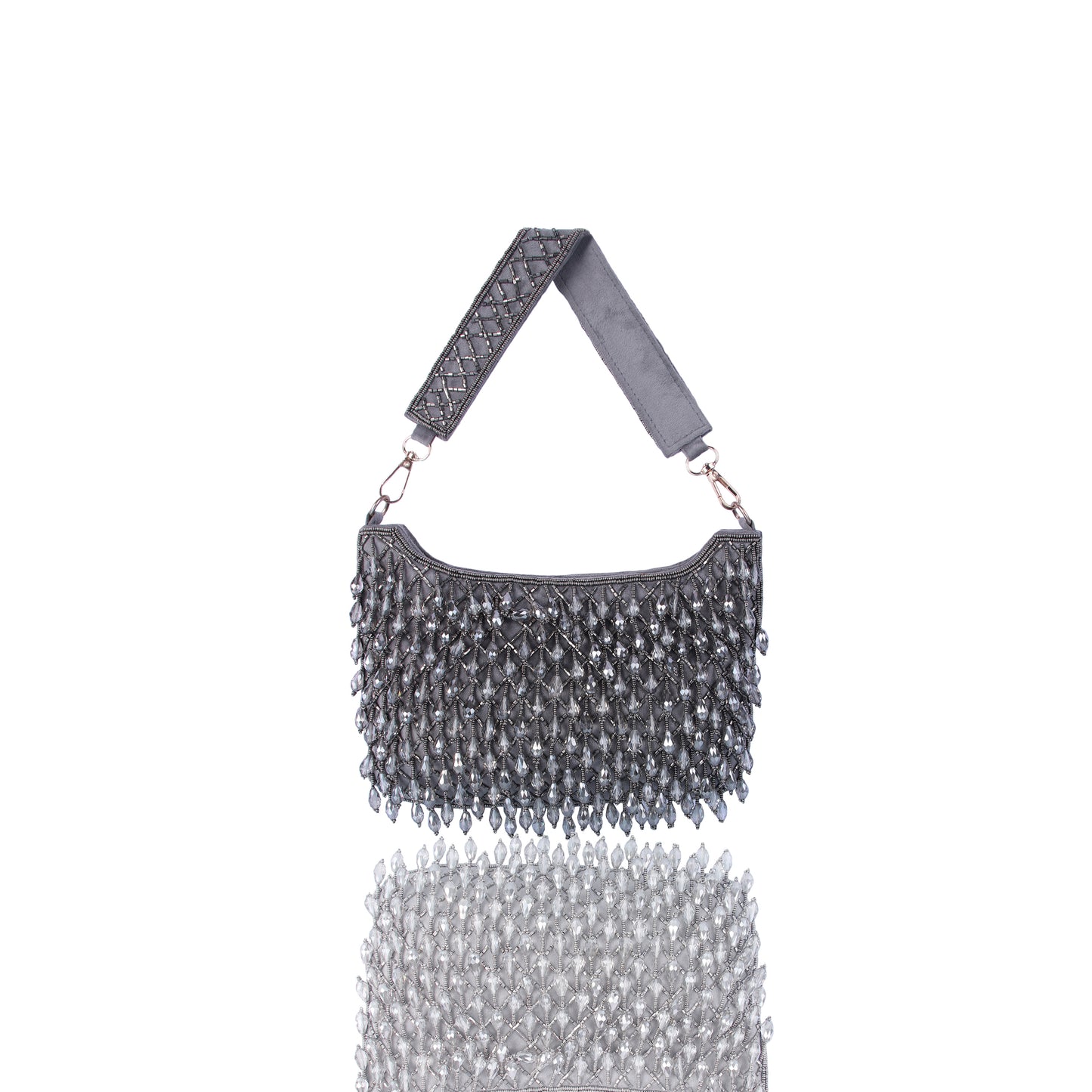 Grey alluring party bag