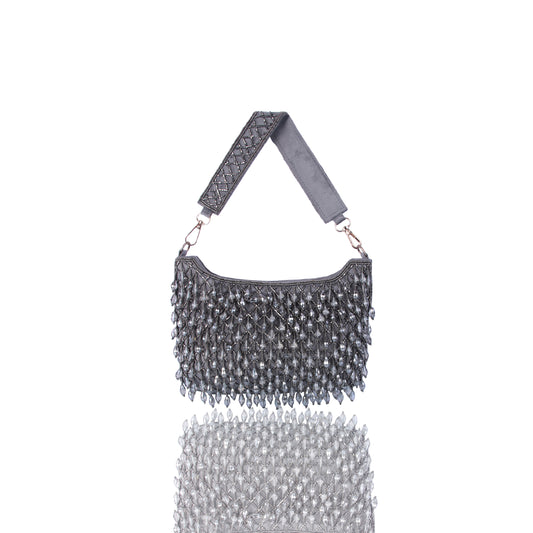 Grey alluring party bag