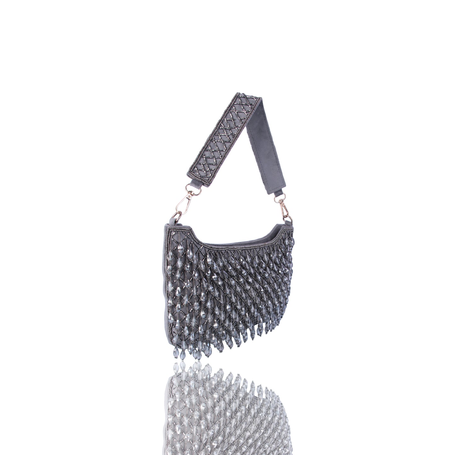 Grey alluring party bag