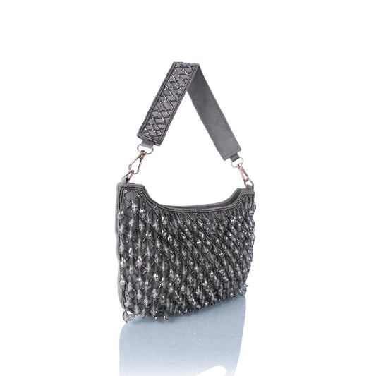 Grey alluring party bag