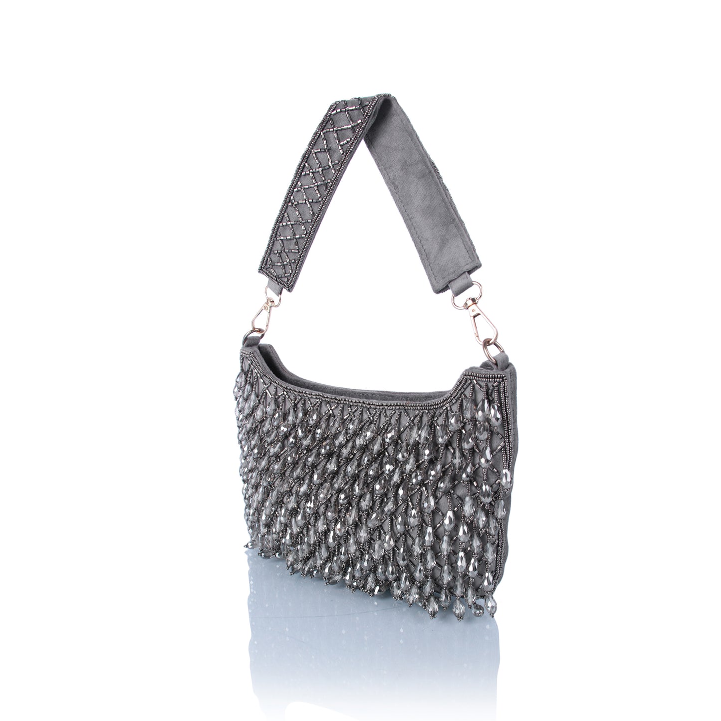 Grey alluring party bag