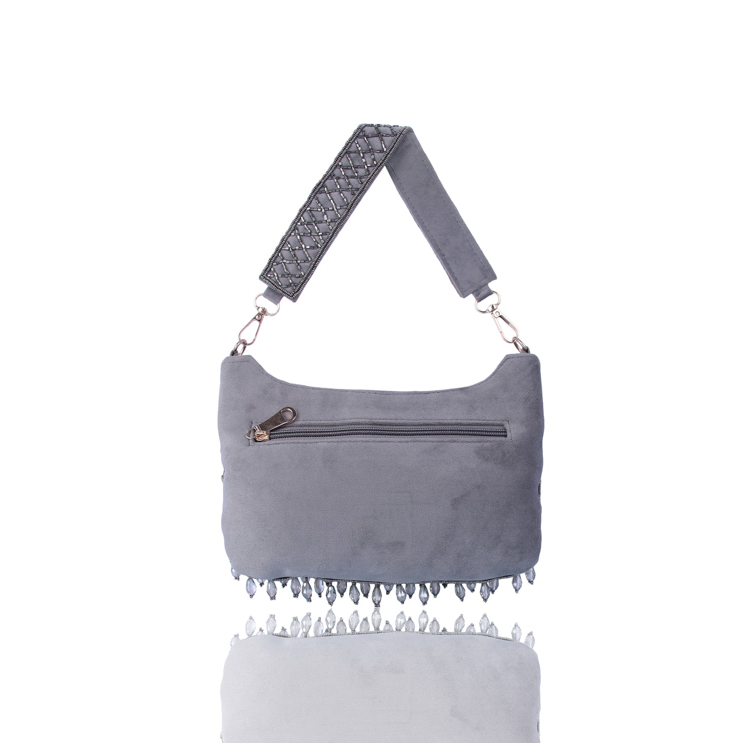 Grey alluring party bag