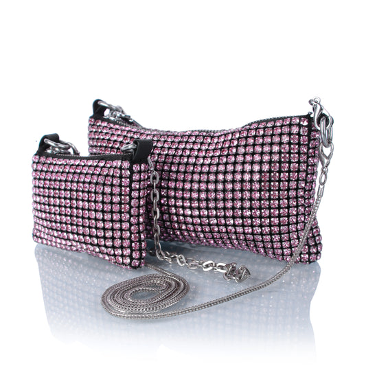 Pink stone party bags