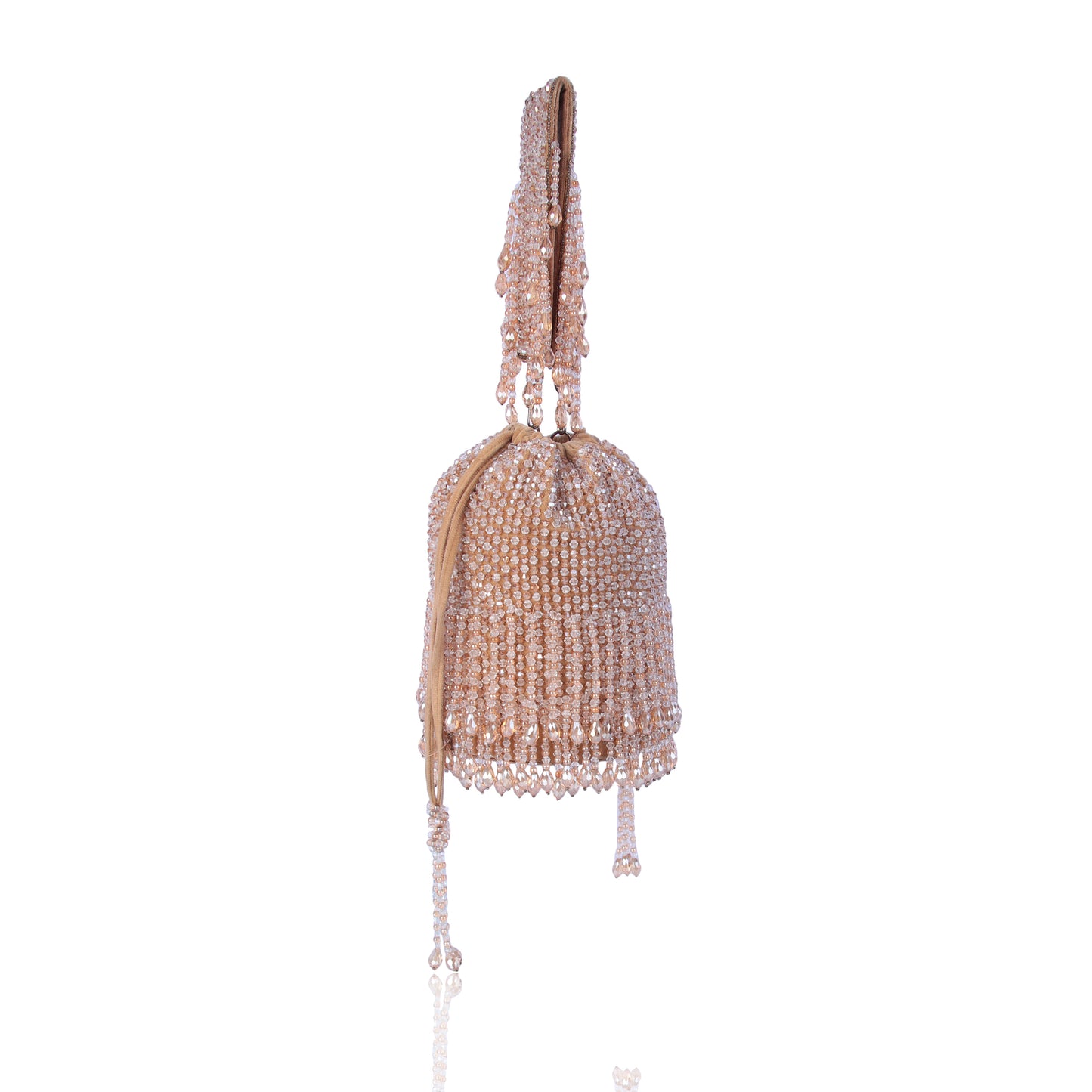 Crystal gold potli bag