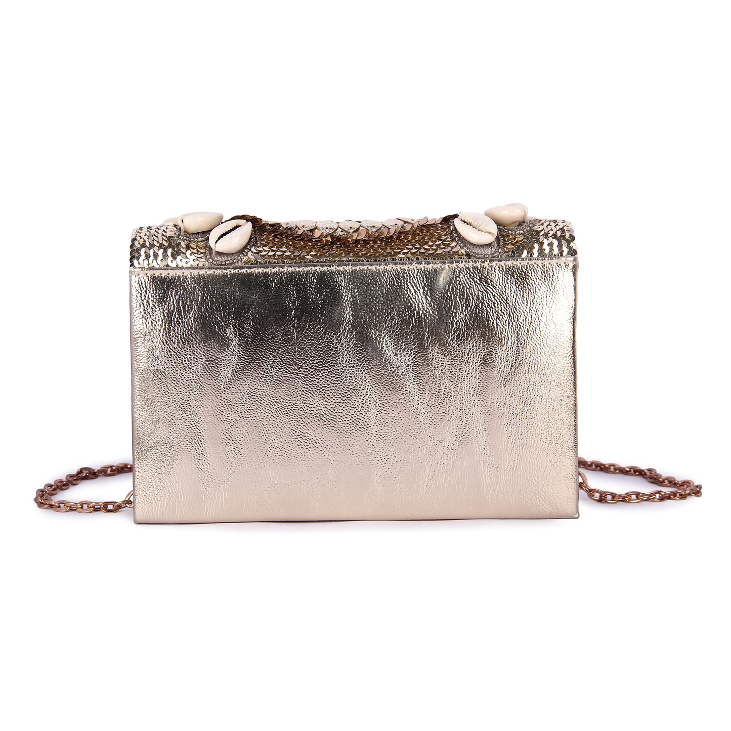 Gold shell clutch