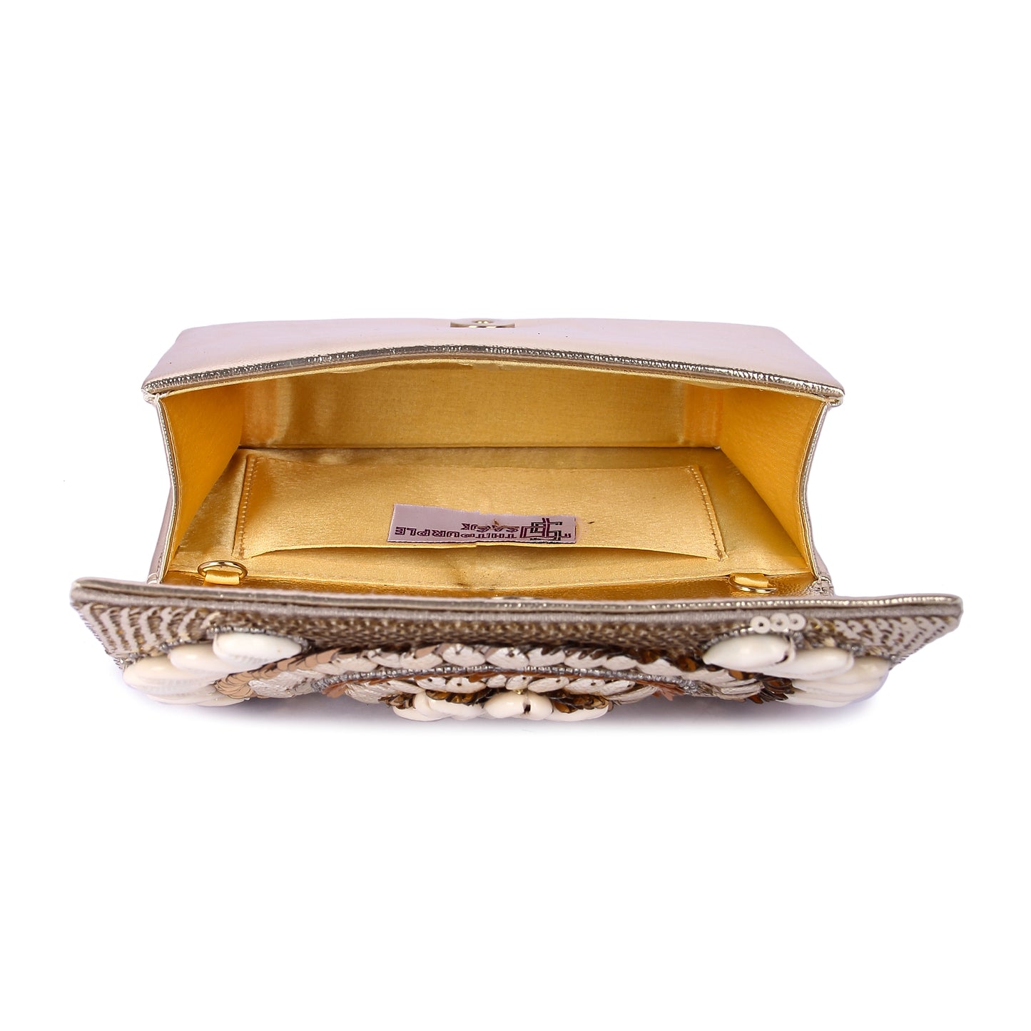 Gold shell clutch