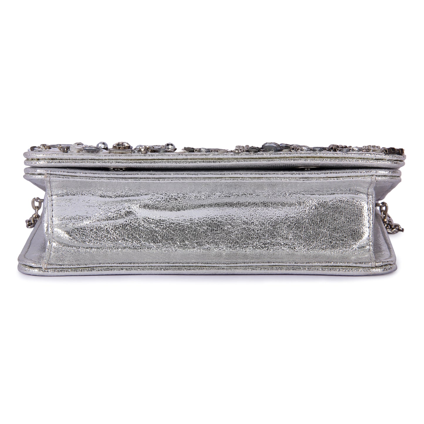 Silver sheel clutch