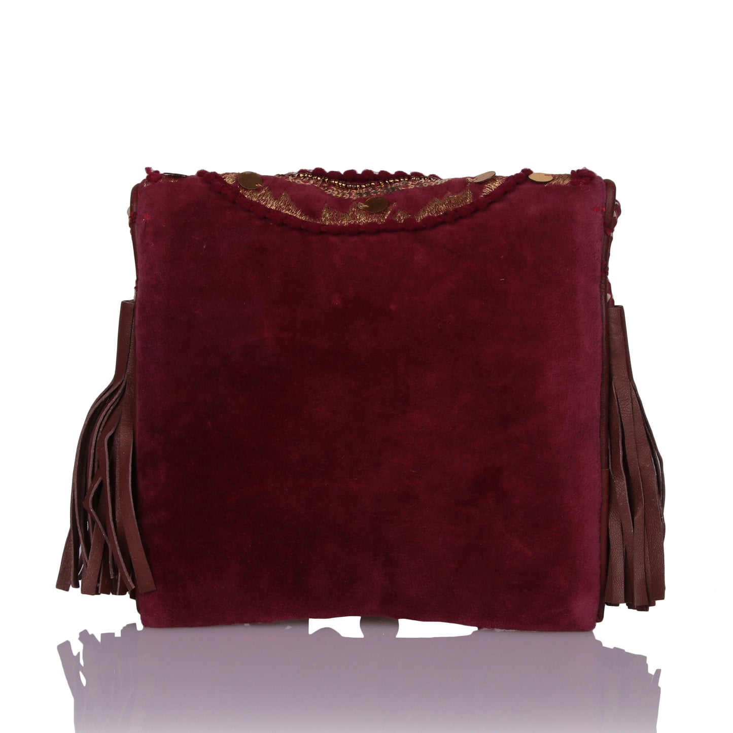 Maroon coin sling bag