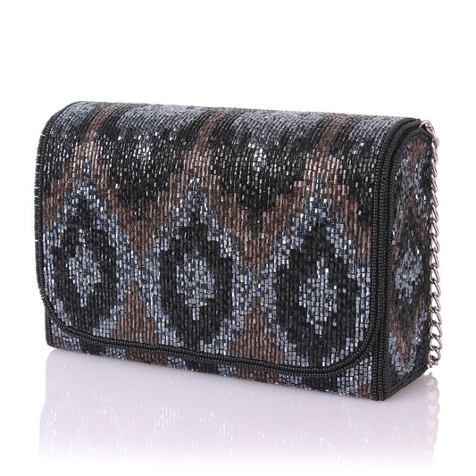 Aztec shaded clutch