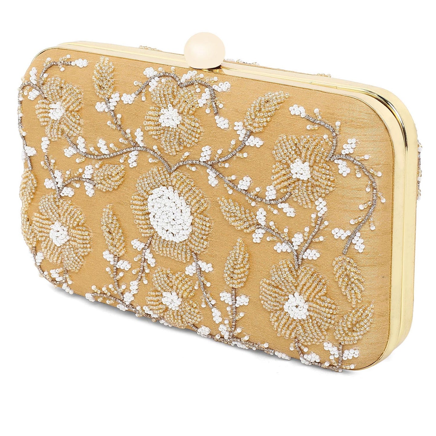 Golden elegant clutch