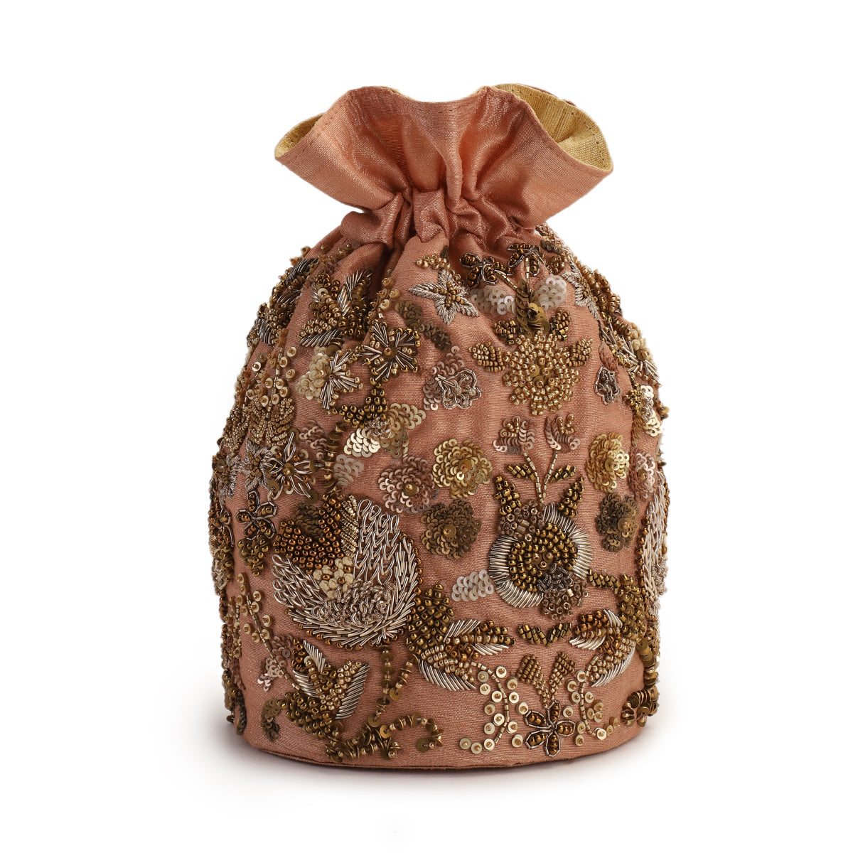 Pancho pink potli bag