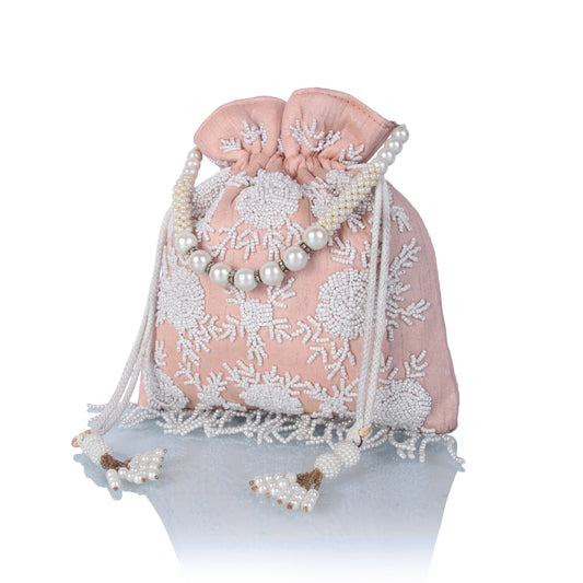 Pearl peech potli bag