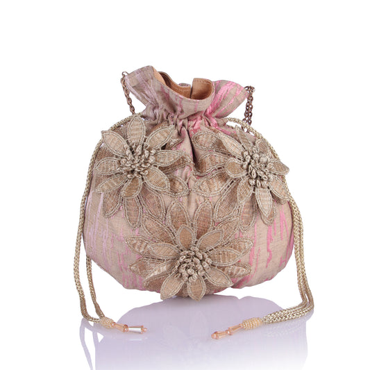 Alizeah floral potli bag