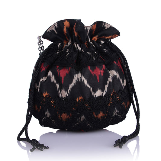 Elahi ikat potli bag