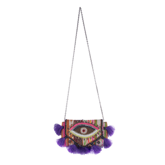 Eye Tassell sling bag