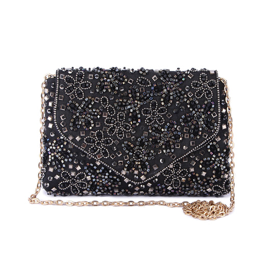 Flowers in the sky clutch