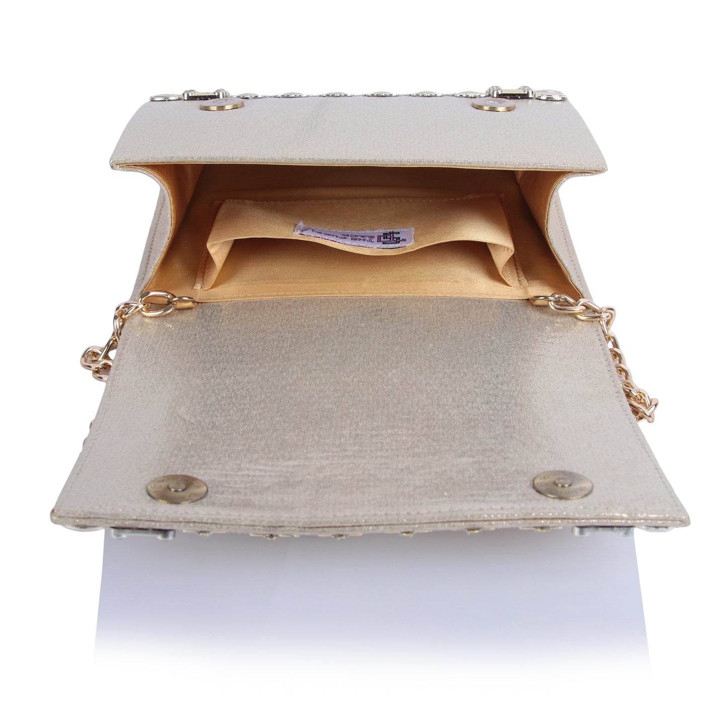 Regal gold clutch