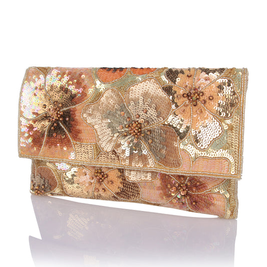 Ziya floral clutch