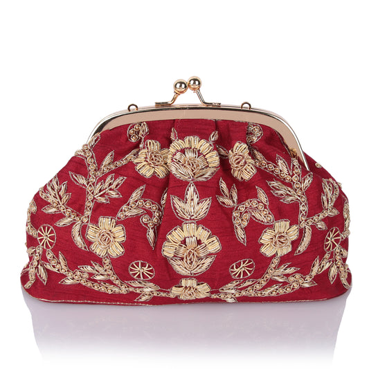 Scarlet Red Batua bag
