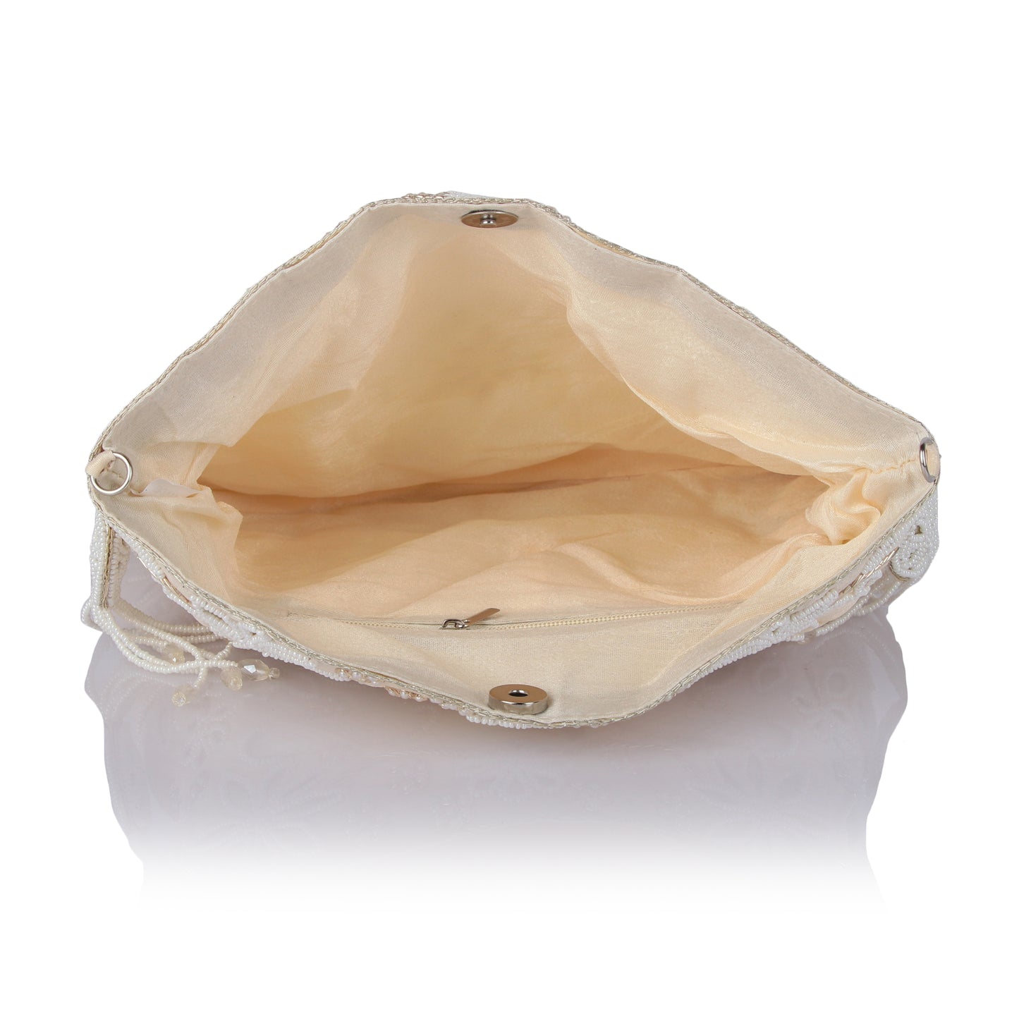 Elara white potli bag