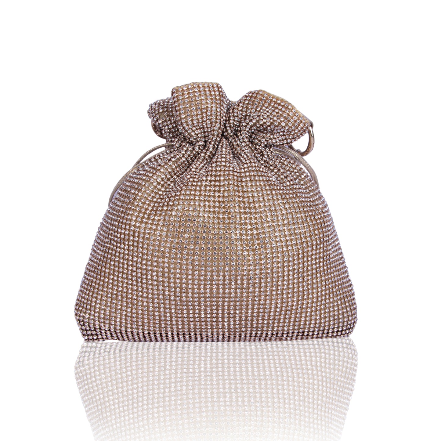 Champagne party rhinestone potli