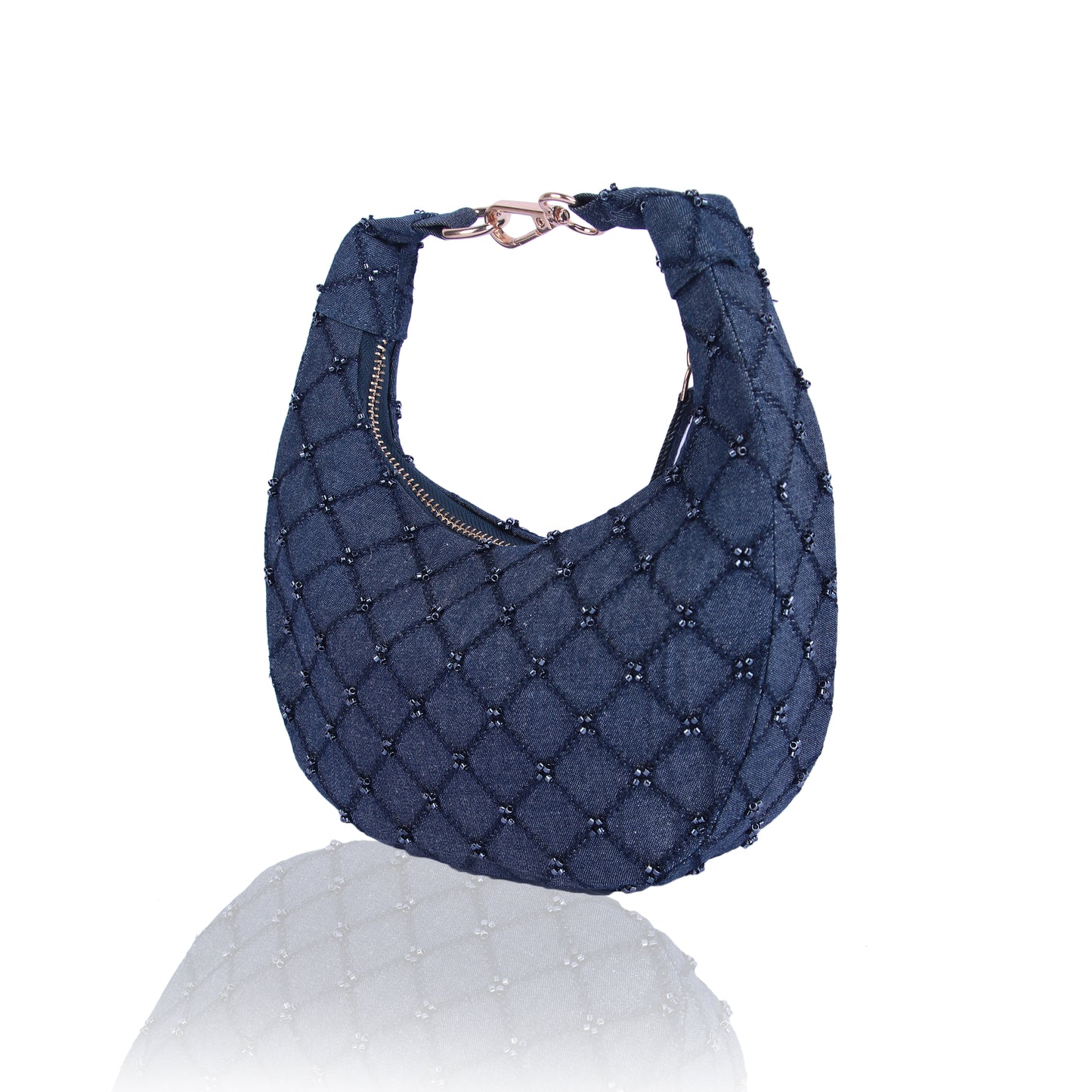 Cris Cros blue denim bag