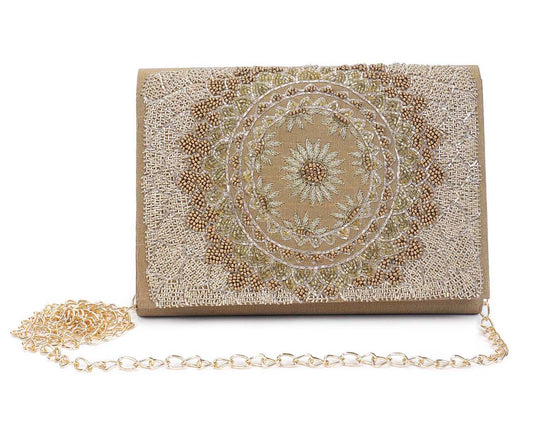 Sun gold clutch