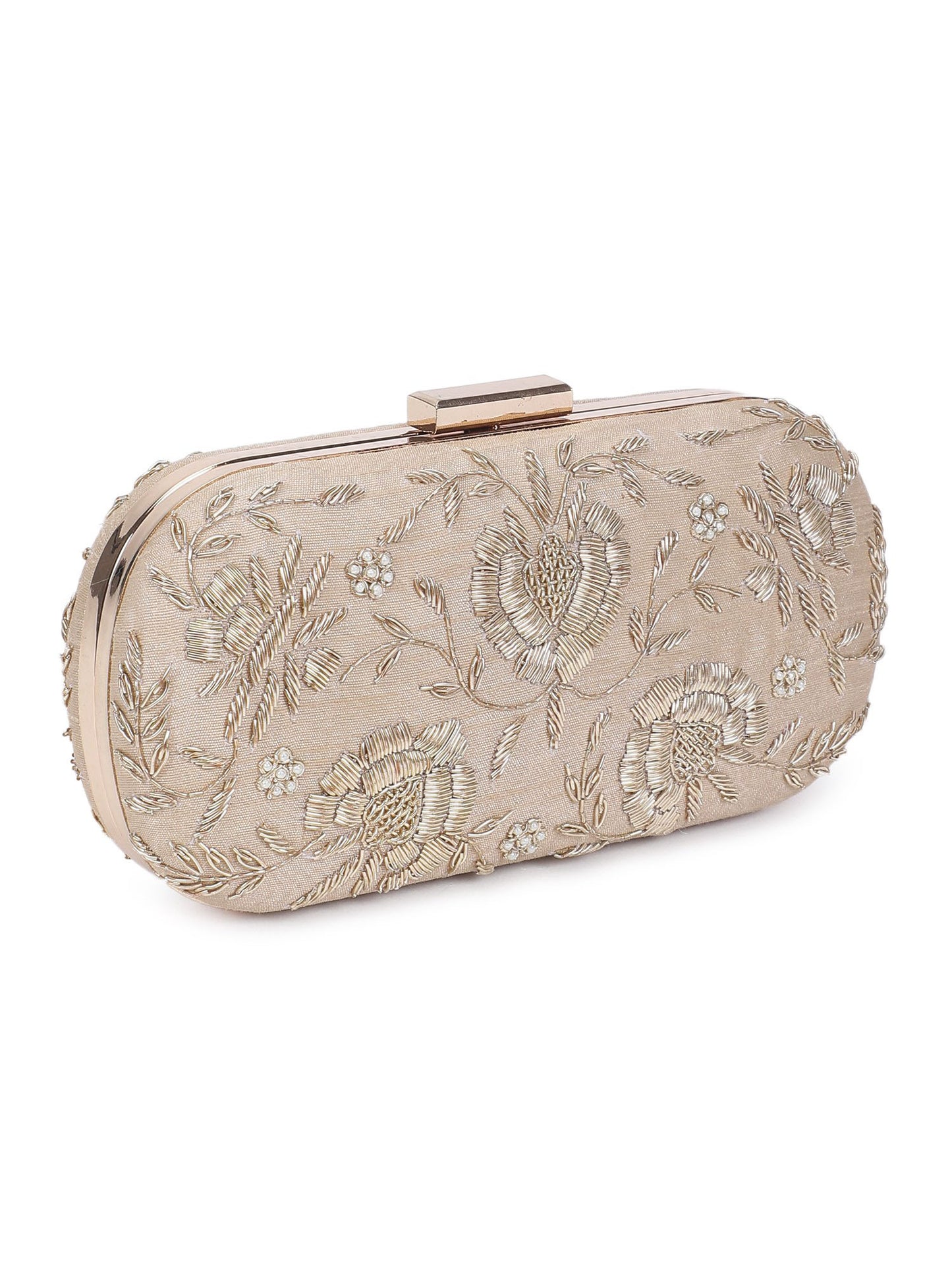 Golden bride clutch