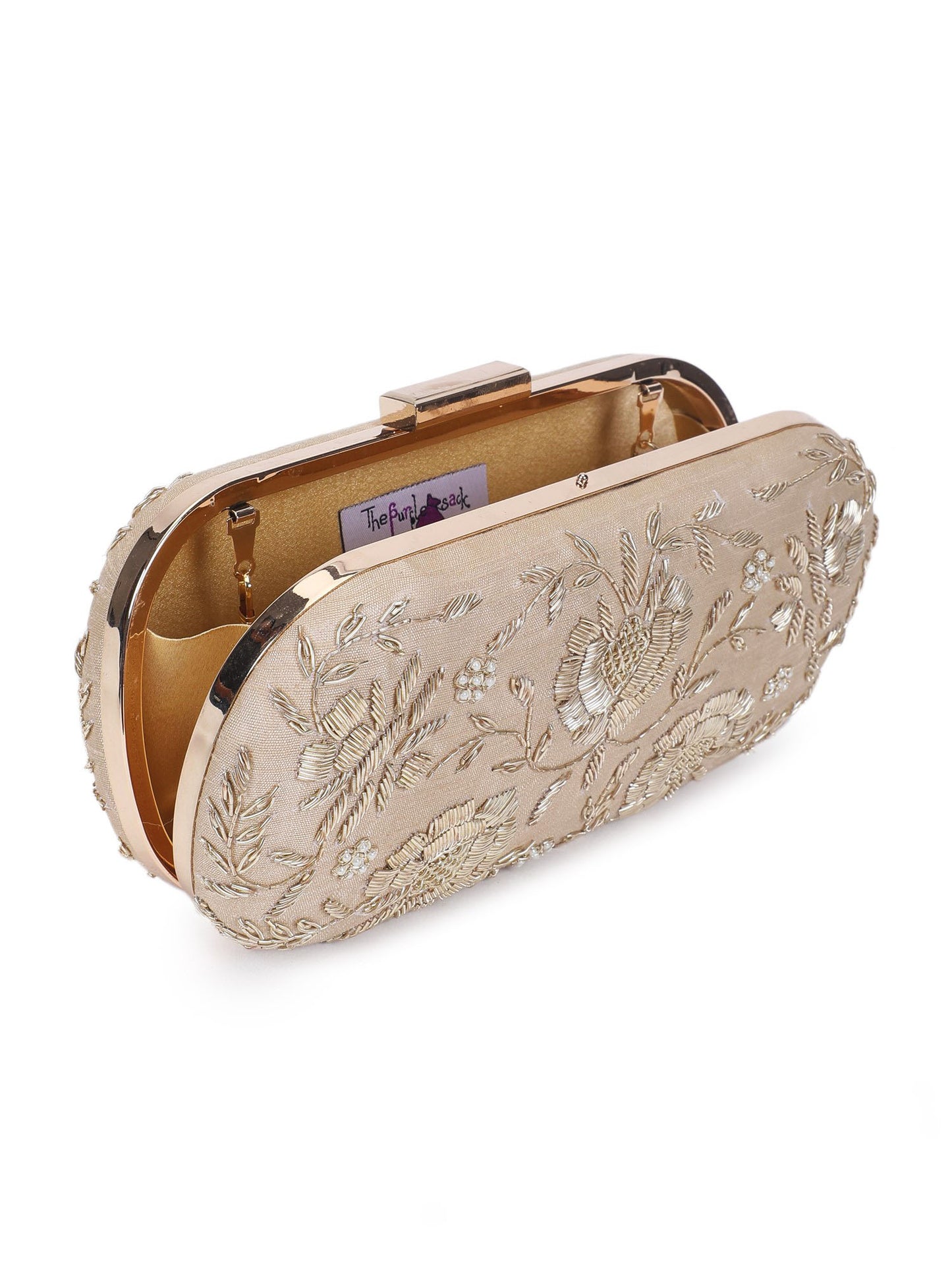 Golden bride clutch