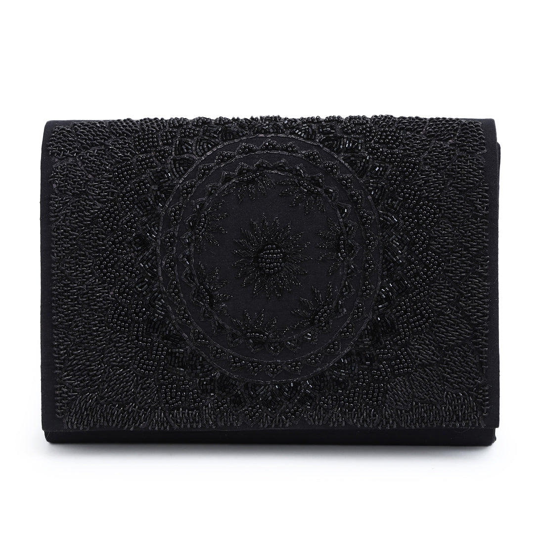 Black on black clutch